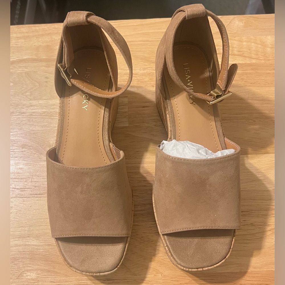 LisaVicky Laud-V Cognac Suede NIB Ladies 6